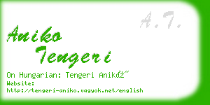 aniko tengeri business card